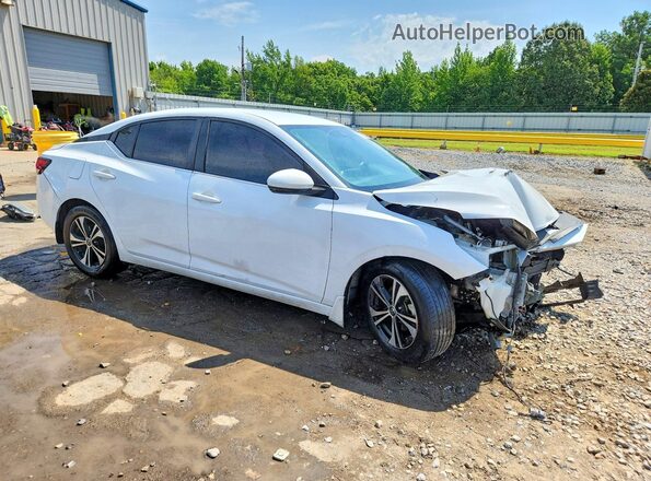 3N1AB8CV9LY301853 2020 NISSAN SENTRA Белый Передняя правая четверть