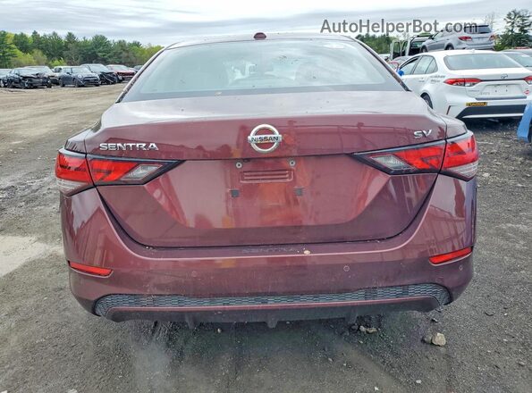 3N1AB8CV9MY202127 2021 NISSAN SENTRA Темно-бордовый Вид сзади
