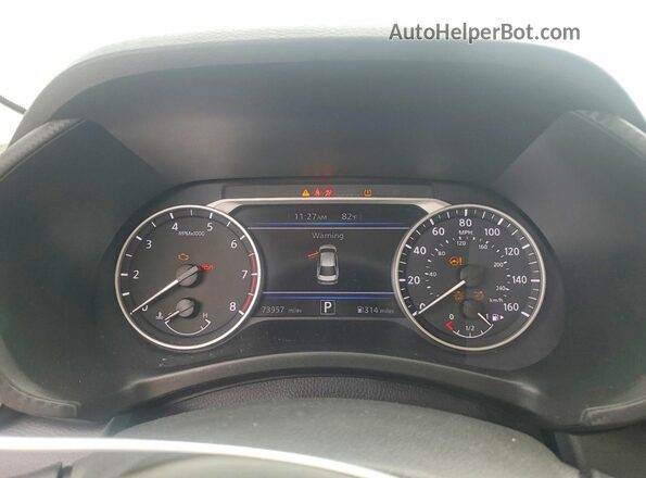 3N1AB8CV9MY206730 2021 NISSAN SENTRA White Instrument cluster view
