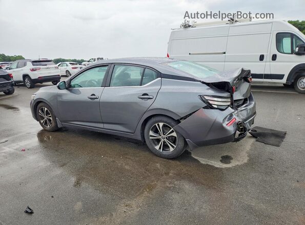 3N1AB8CV9MY214987 2021 NISSAN SENTRA Серый Задняя левая четверть