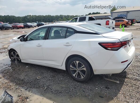3N1AB8CV9MY234575 2021 NISSAN SENTRA White Trasero izquierdo