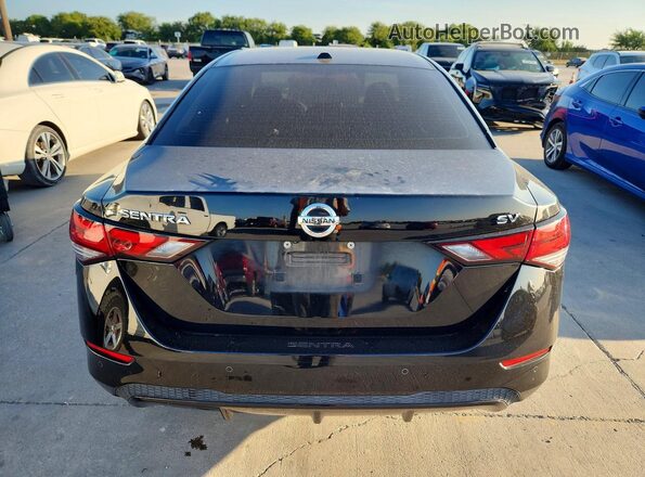 3N1AB8CV9MY263882 2021 NISSAN SENTRA Черный Вид сзади
