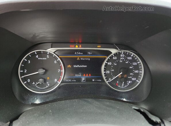 3N1AB8CV9MY326852 2021 NISSAN SENTRA Серебряный Вид щитка приборов