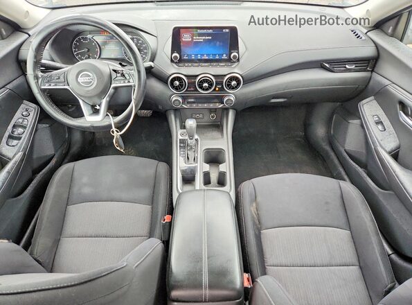 3N1AB8CV9MY326852 2021 NISSAN SENTRA Серебряный Вид панели приборов
