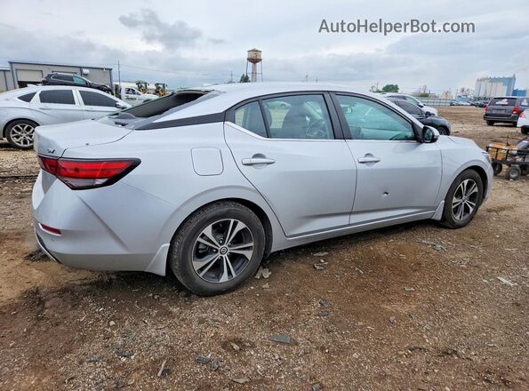 3N1AB8CV9MY326852 2021 NISSAN SENTRA Серебряный Задняя правая четверть