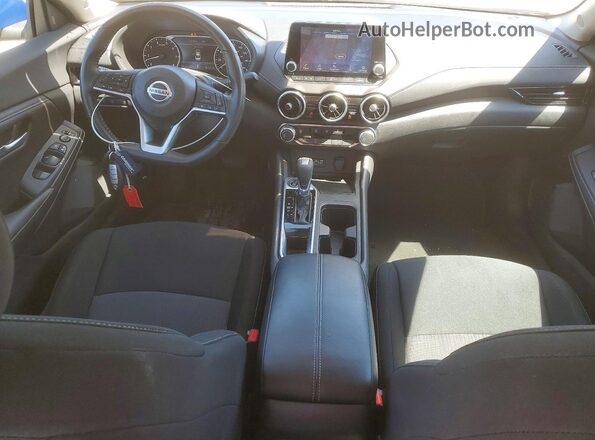 3N1AB8CV9NY273300 2022 NISSAN SENTRA Blue Vista del salpicadero