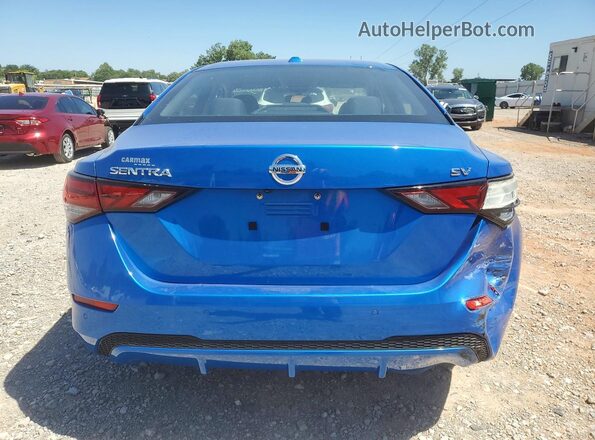 3N1AB8CV9NY273300 2022 NISSAN SENTRA Blue Vista trasera