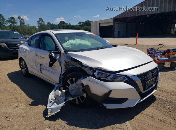 3N1AB8CV9PY302118 2023 NISSAN SENTRA Белый Передняя правая четверть