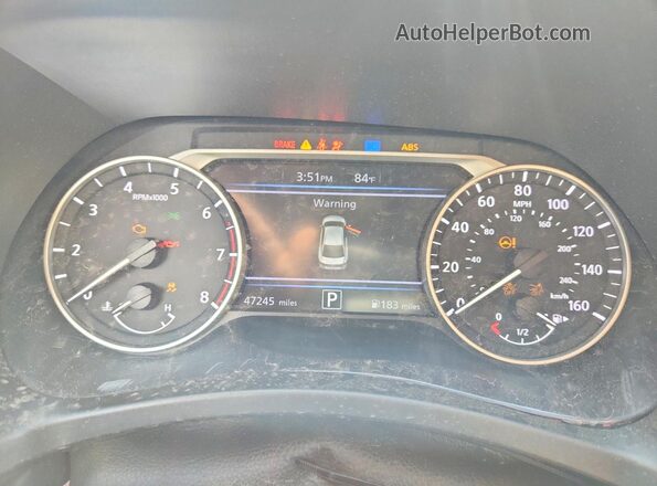 3N1AB8CV9PY311840 2023 NISSAN SENTRA Red ხელსაწყოთა პანელის ხედი