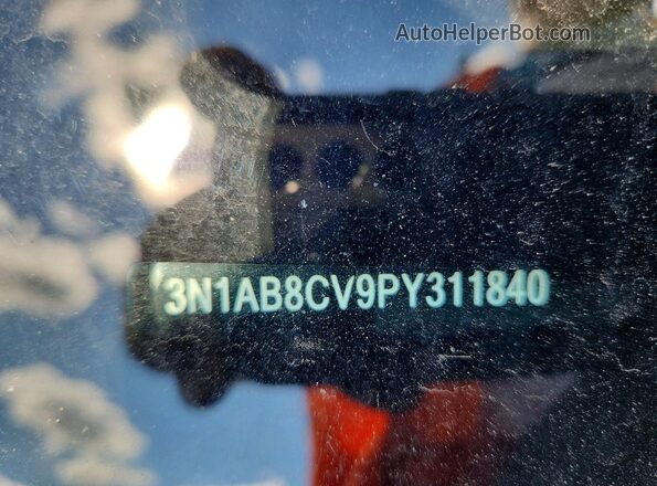 3N1AB8CV9PY311840 2023 NISSAN SENTRA Red ძრავის განყოფილების ხედი