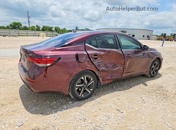 3N1AB8CV9RY241470 2024 NISSAN SENTRA Maroon Задня права чверть