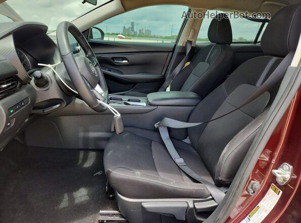 3N1AB8CV9RY241470 2024 NISSAN SENTRA Maroon Вид салону спереду