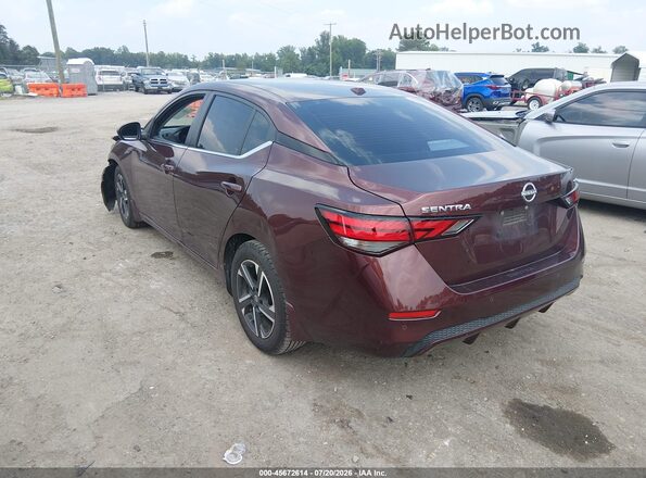 3N1AB8CV9RY245924 2024 NISSAN SENTRA Burgundy Rear left