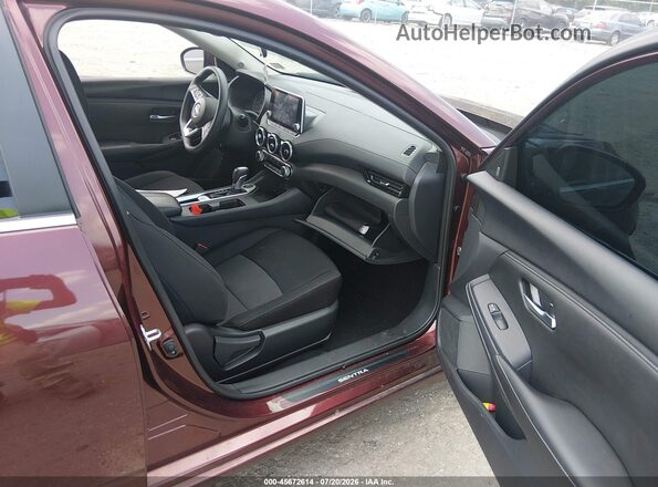 3N1AB8CV9RY245924 2024 NISSAN SENTRA Burgundy Front interior view