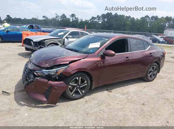 3N1AB8CV9RY245924 2024 NISSAN SENTRA Burgundy Front left