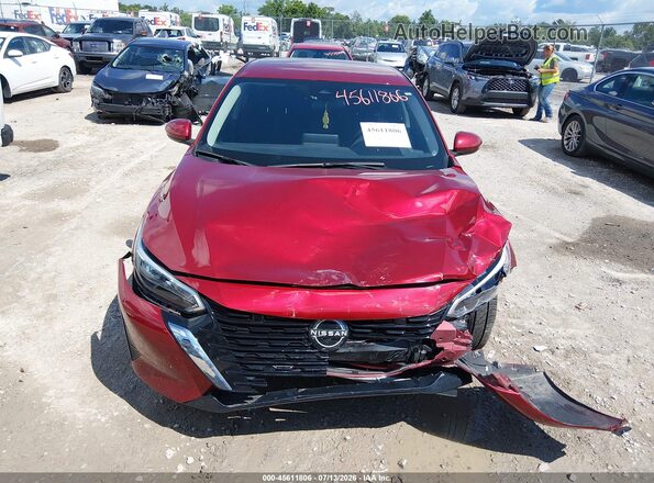 3N1AB8CV9RY284447 2024 NISSAN SENTRA Red Вид щитка приладів