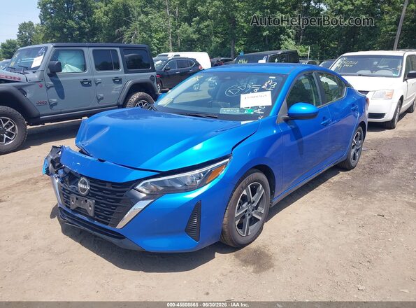 3N1AB8CV9RY329418 2024 NISSAN SENTRA Blue Vista tres cuartos delantera izquierda