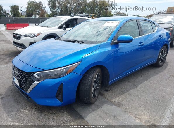 3N1AB8CV9RY331945 2024 NISSAN SENTRA Blue Vista tres cuartos delantera izquierda
