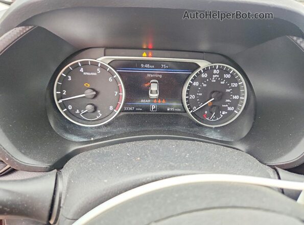 3N1AB8CV9RY352567 2024 NISSAN SENTRA Burgundy ხელსაწყოთა პანელის ხედი