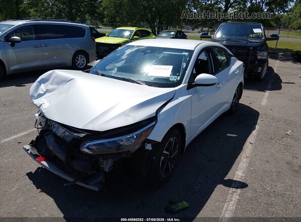 3N1AB8CV9RY384337 2024 NISSAN SENTRA Белый Передняя левая четверть