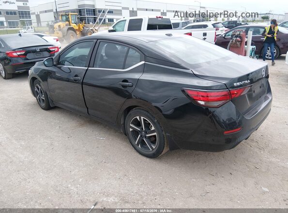 3N1AB8CV9SY212055 2025 NISSAN SENTRA Black უკანა მარცხენა
