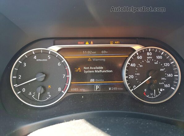 3N1AB8CV9SY233424 2025 NISSAN SENTRA Black Instrument cluster view