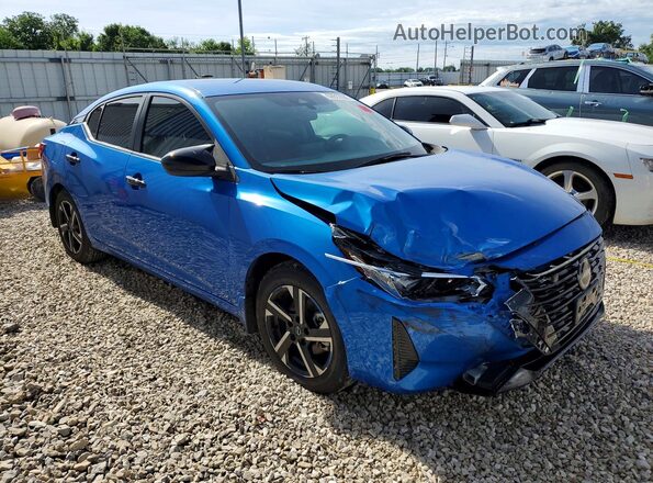 3N1AB8CV9SY269565 2025 NISSAN SENTRA Blue Delantero derecho