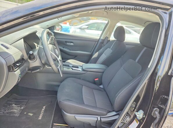 3N1AB8CV9SY393609 2025 NISSAN SENTRA Black Widok wnętrza z przodu