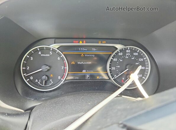3N1AB8CV9SY393609 2025 NISSAN SENTRA Black Widok zestawu wskaźników