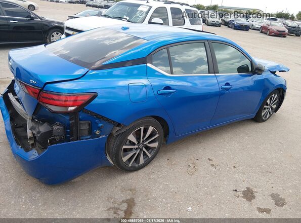 3N1AB8CVXLY271536 2020 NISSAN SENTRA Синий Задняя правая четверть