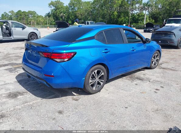 3N1AB8CVXLY277255 2020 NISSAN SENTRA Blue Trasero derecho