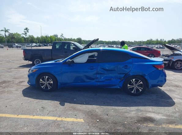 3N1AB8CVXLY277255 2020 NISSAN SENTRA Blue Vista interior de 360 grados