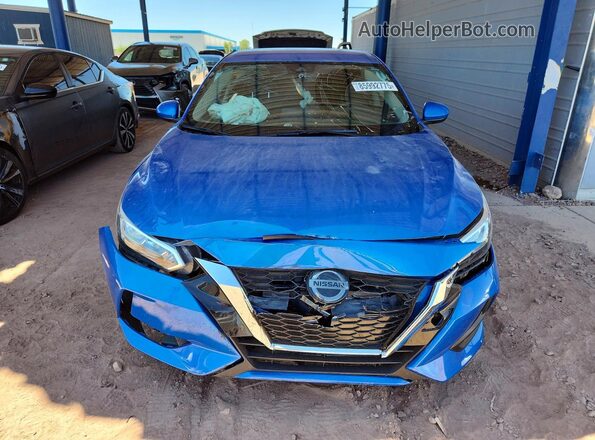 3N1AB8CVXMY201648 2021 NISSAN SENTRA Blue Widok z przodu