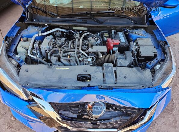 3N1AB8CVXMY201648 2021 NISSAN SENTRA Blue Widok wnętrza z tyłu