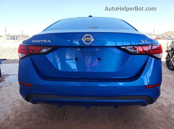 3N1AB8CVXMY201648 2021 NISSAN SENTRA Blue Widok z tyłu