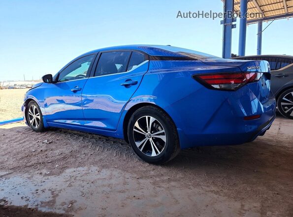 3N1AB8CVXMY201648 2021 NISSAN SENTRA Blue Tył lewy