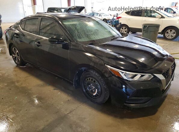 3N1AB8CVXMY206624 2021 NISSAN SENTRA Black Przód prawy