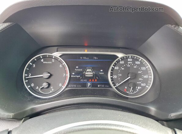 3N1AB8CVXMY212603 2021 NISSAN SENTRA Red Սարքավորումների վահանակի տեսք