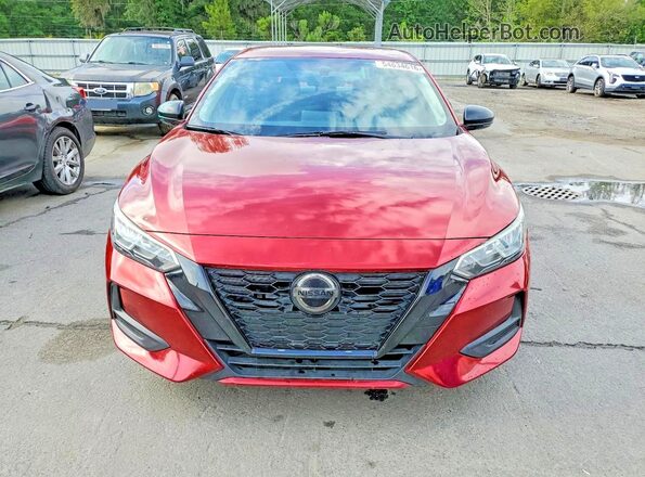 3N1AB8CVXMY212603 2021 NISSAN SENTRA Red Դիմացի տեսք