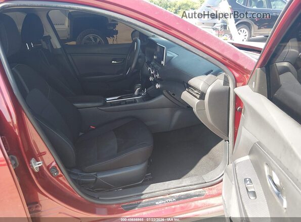 3N1AB8CVXMY268458 2021 NISSAN SENTRA Red Widok wnętrza z przodu
