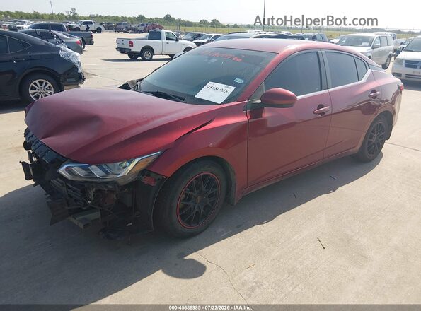 3N1AB8CVXMY268458 2021 NISSAN SENTRA Red Przód lewy