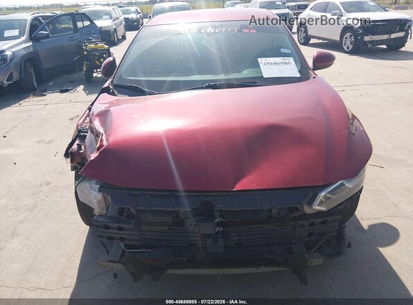 3N1AB8CVXMY268458 2021 NISSAN SENTRA Red Widok zestawu wskaźników