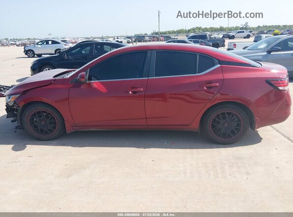 3N1AB8CVXMY268458 2021 NISSAN SENTRA Red Widok wnętrza 360 stopni