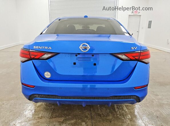 3N1AB8CVXMY277273 2021 NISSAN SENTRA Blue Widok z tyłu