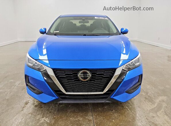 3N1AB8CVXMY277273 2021 NISSAN SENTRA Blue Widok z przodu