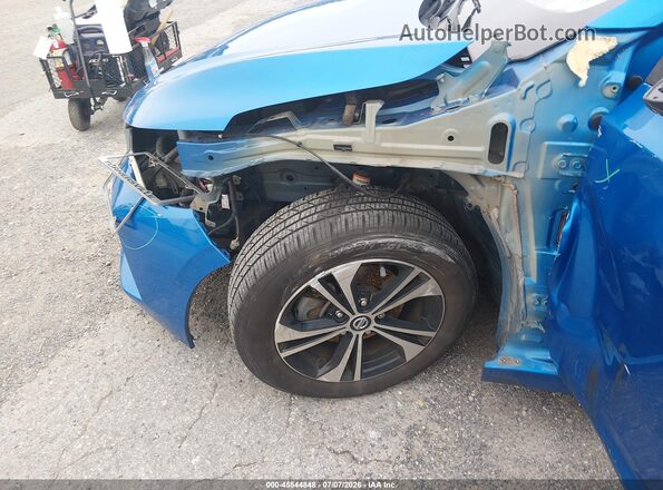 3N1AB8CVXMY287057 2021 NISSAN SENTRA Blue Widok z przodu