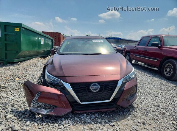 3N1AB8CVXMY292257 2021 NISSAN SENTRA Burgundy Задня ліва чверть