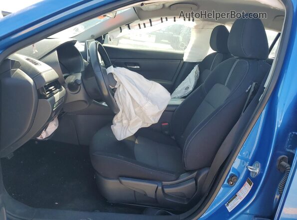 3N1AB8CVXMY303628 2021 NISSAN SENTRA Blue Front interior view