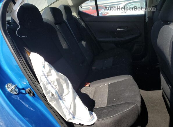 3N1AB8CVXMY303628 2021 NISSAN SENTRA Blue Rear seats view