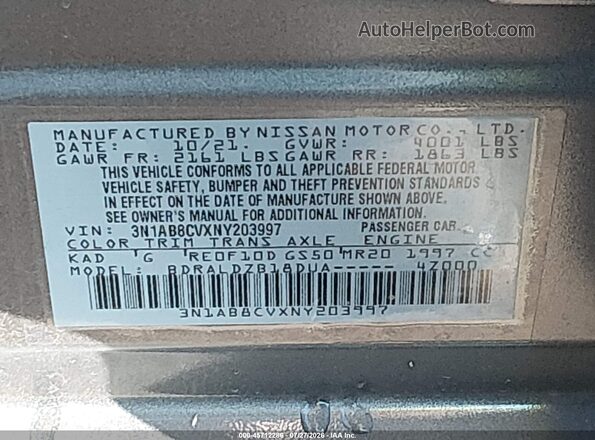 3N1AB8CVXNY203997 2022 NISSAN SENTRA Gray Engine compartment view